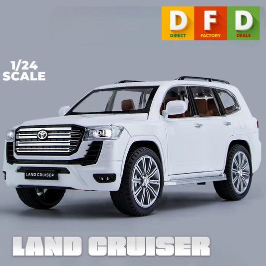 1:24 LC300 Land Cruiser Alloy Model Car – Diecast Toy with Opening Doors, Bonnet & Boot